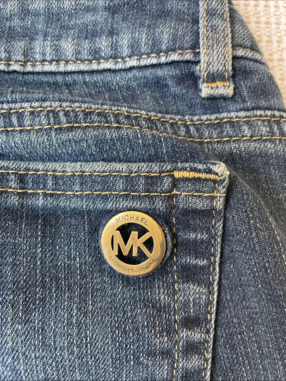 Michael Kors Womens Medium Bootcut Blue Flared Jeans- SZ 2P-S